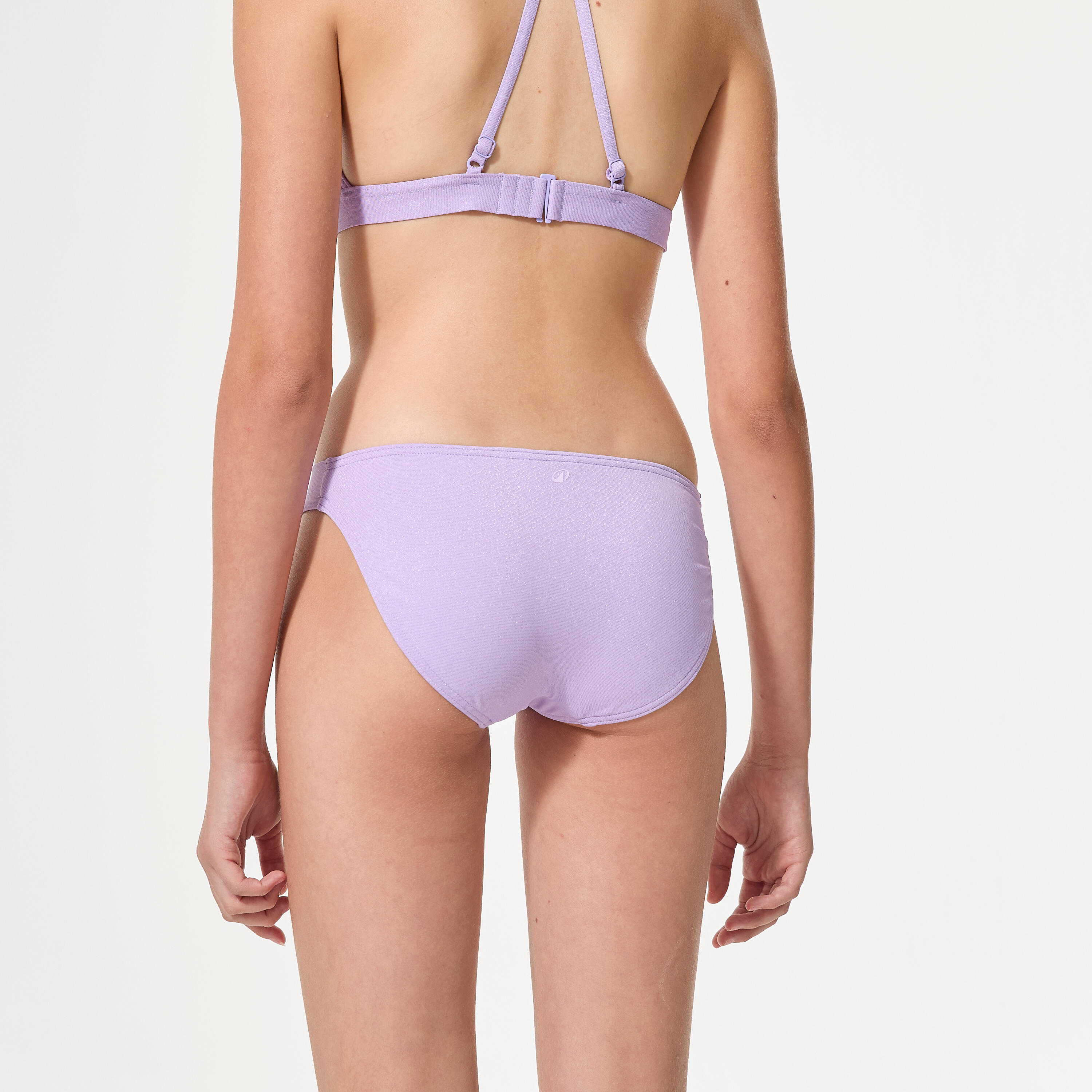 Cueca de Bikini com Lurex Surf Menina Bruna Violeta 3/6