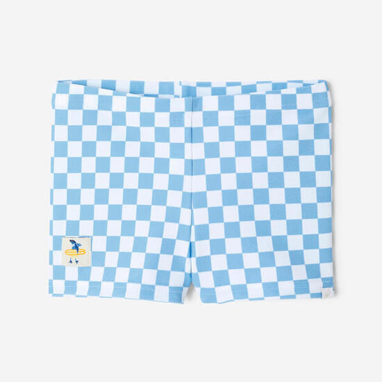 Boxer bébé garçon, Titou carreaux bleu