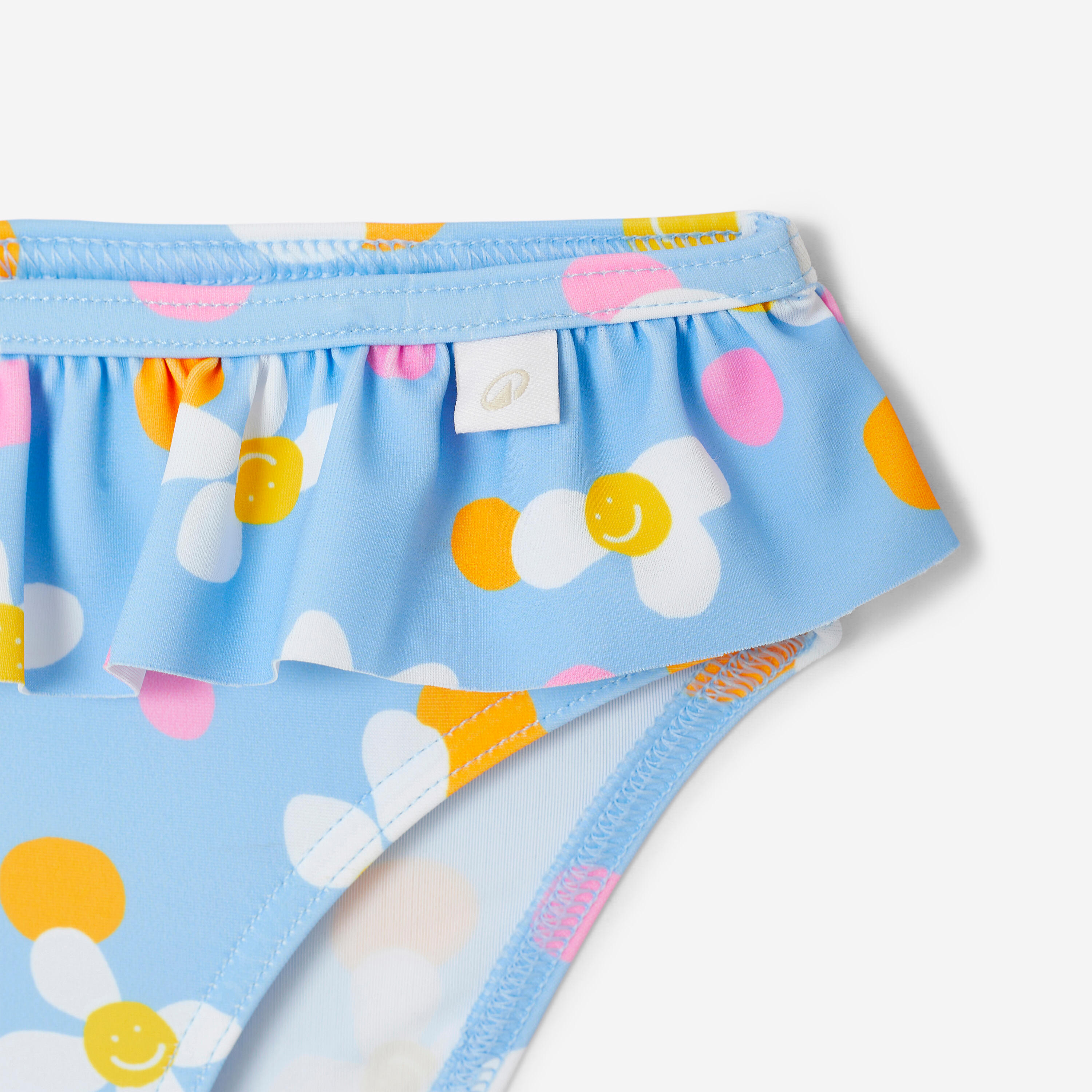 Bas de maillot de bain bébé, Mono pop bleu 9/11