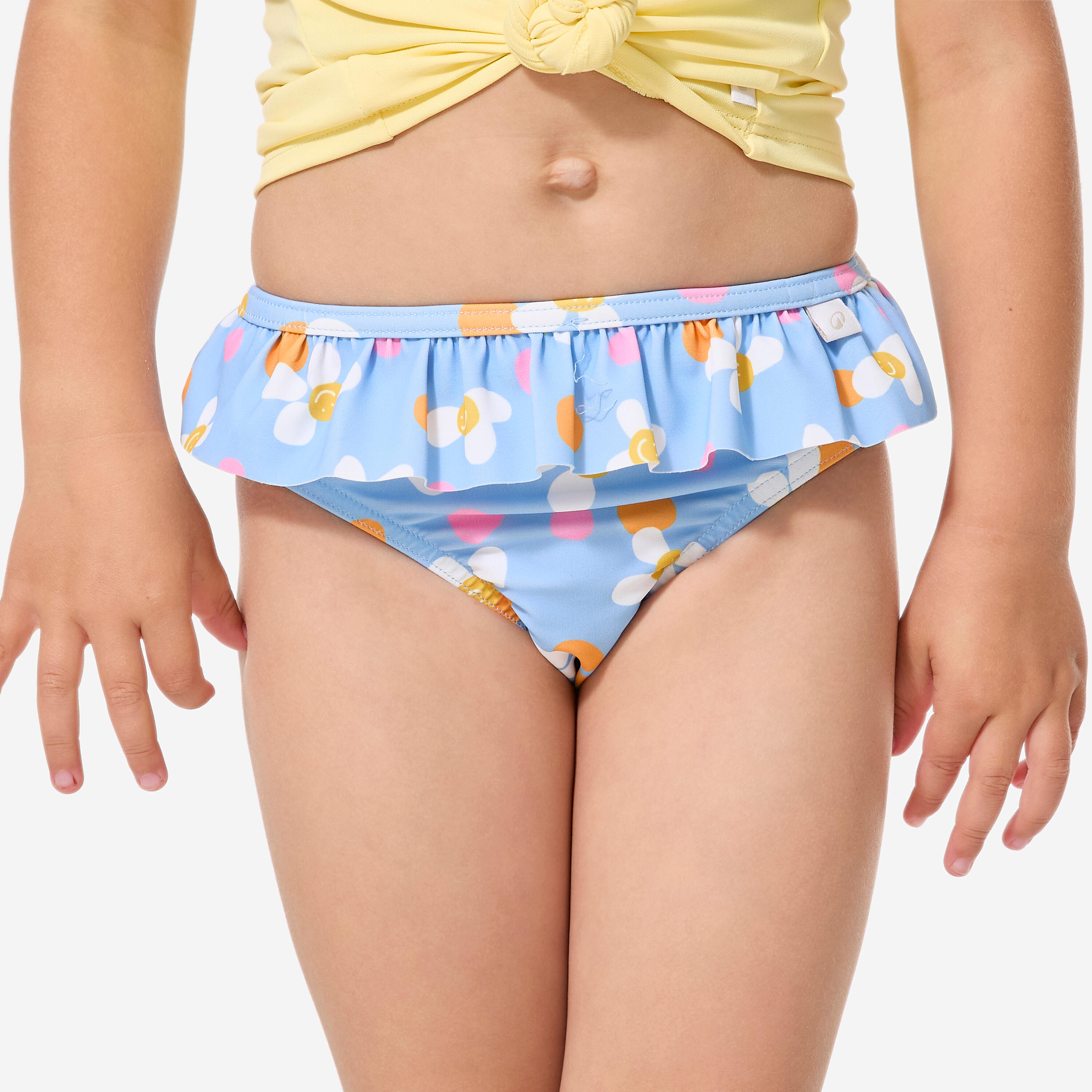 Bas de maillot de bain bébé, Mono pop bleu 2/11