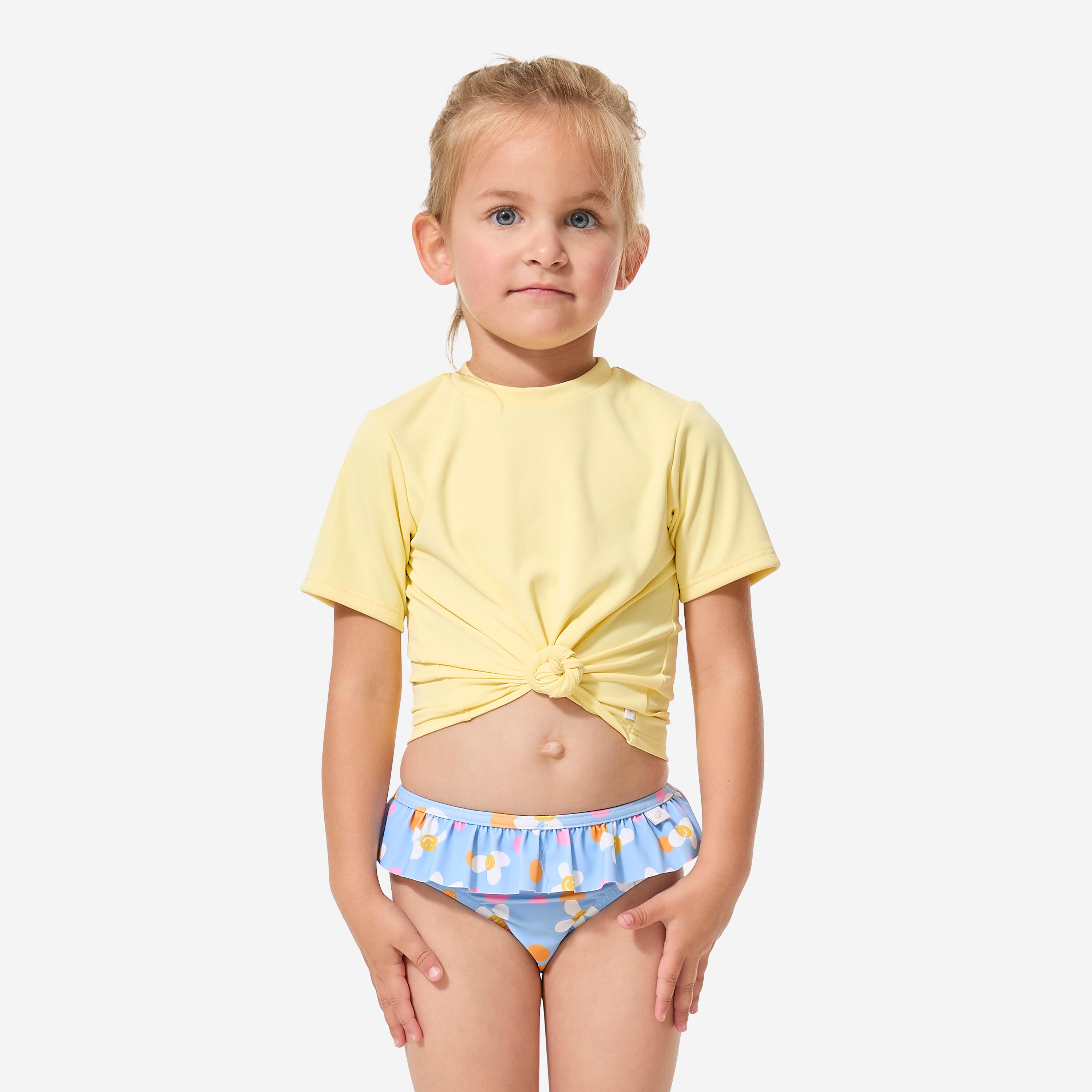 Bas de maillot de bain bébé, Mono pop bleu 4/11