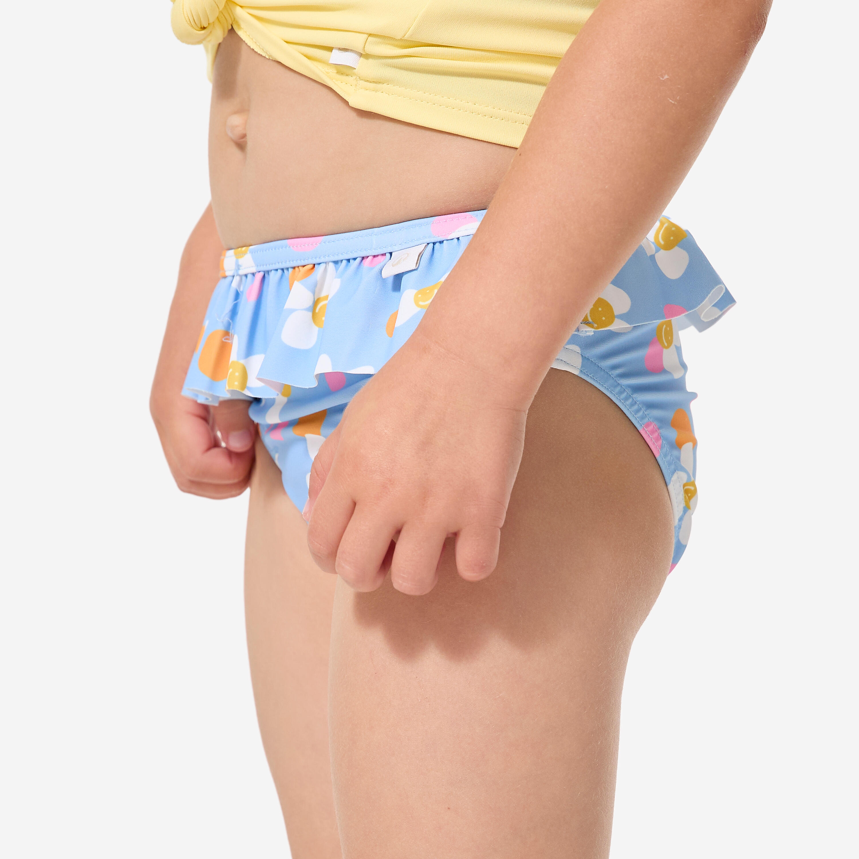 Bas de maillot de bain bébé, Mono pop bleu 6/11