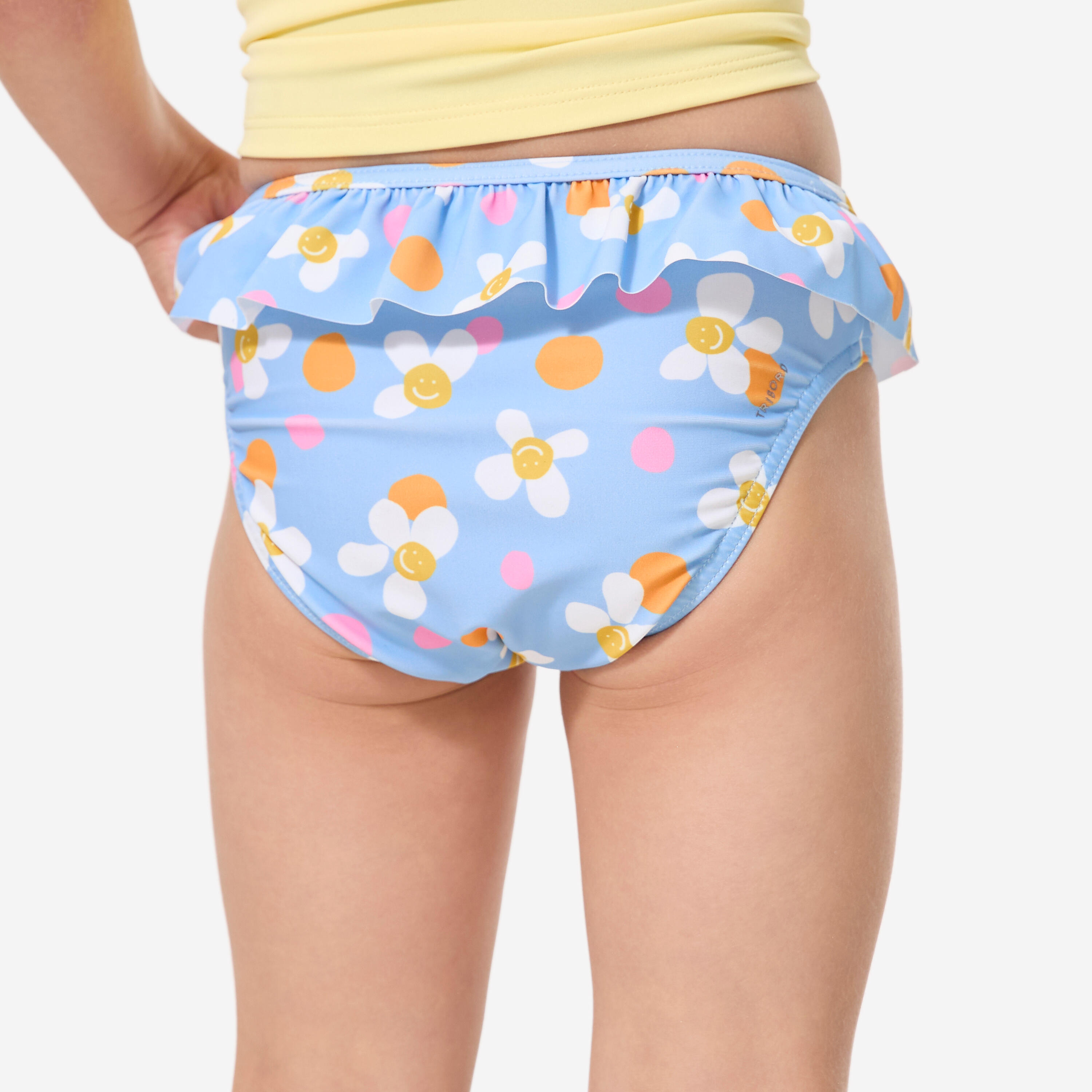 Bas de maillot de bain bébé, Mono pop bleu 5/11
