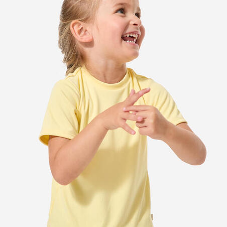 Футболка дитяча з УФ-захистом для плавання жовта