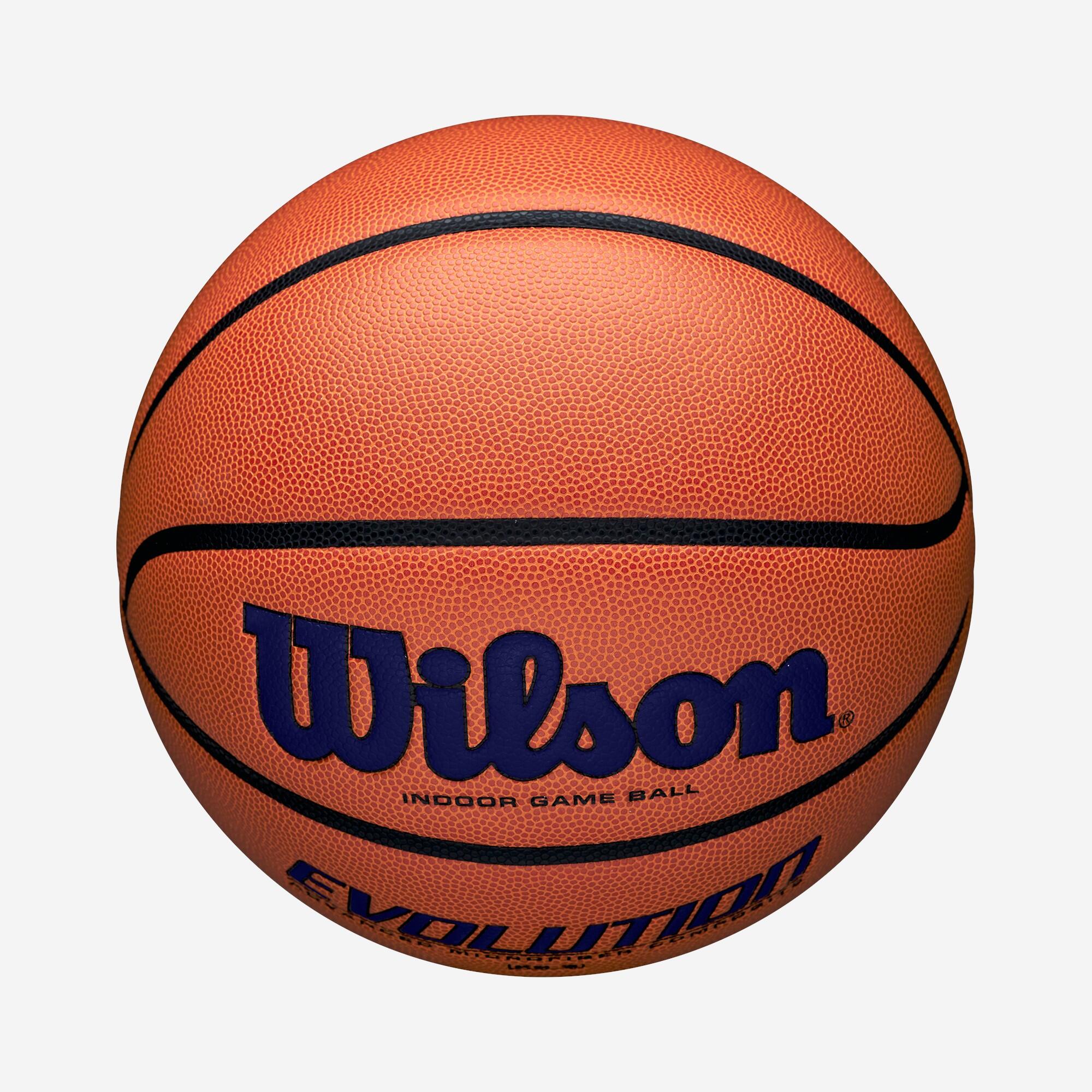 Pallone basket Wilson EVOLUTION taglia 7 arancione-blu 4/6