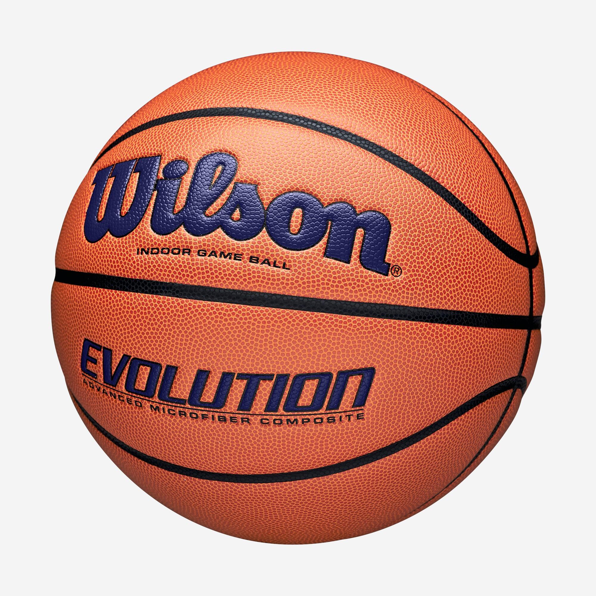 Pallone basket Wilson EVOLUTION taglia 7 arancione-blu 2/6