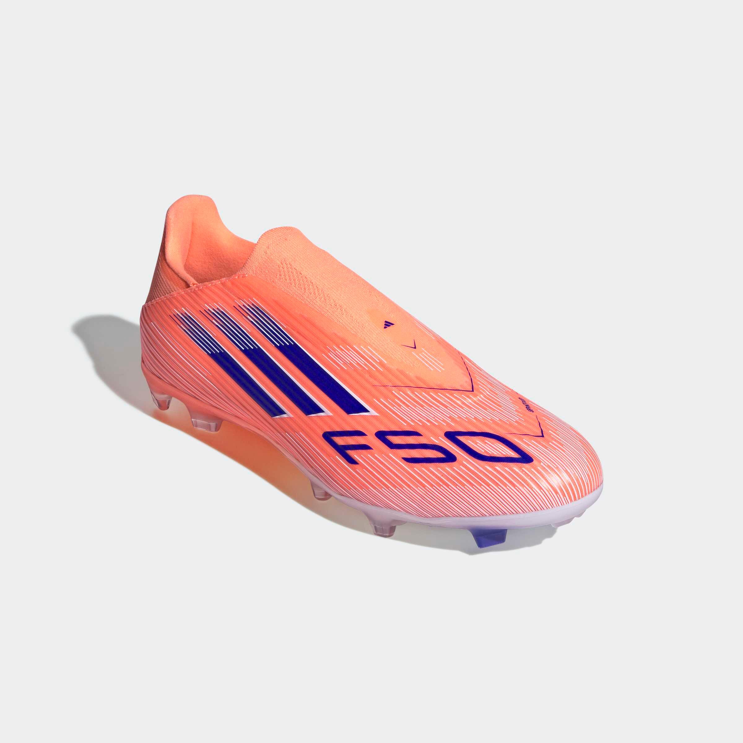 Chuteiras de Futebol F50 League Laceless FG/MG Adulto Laranja 4/9