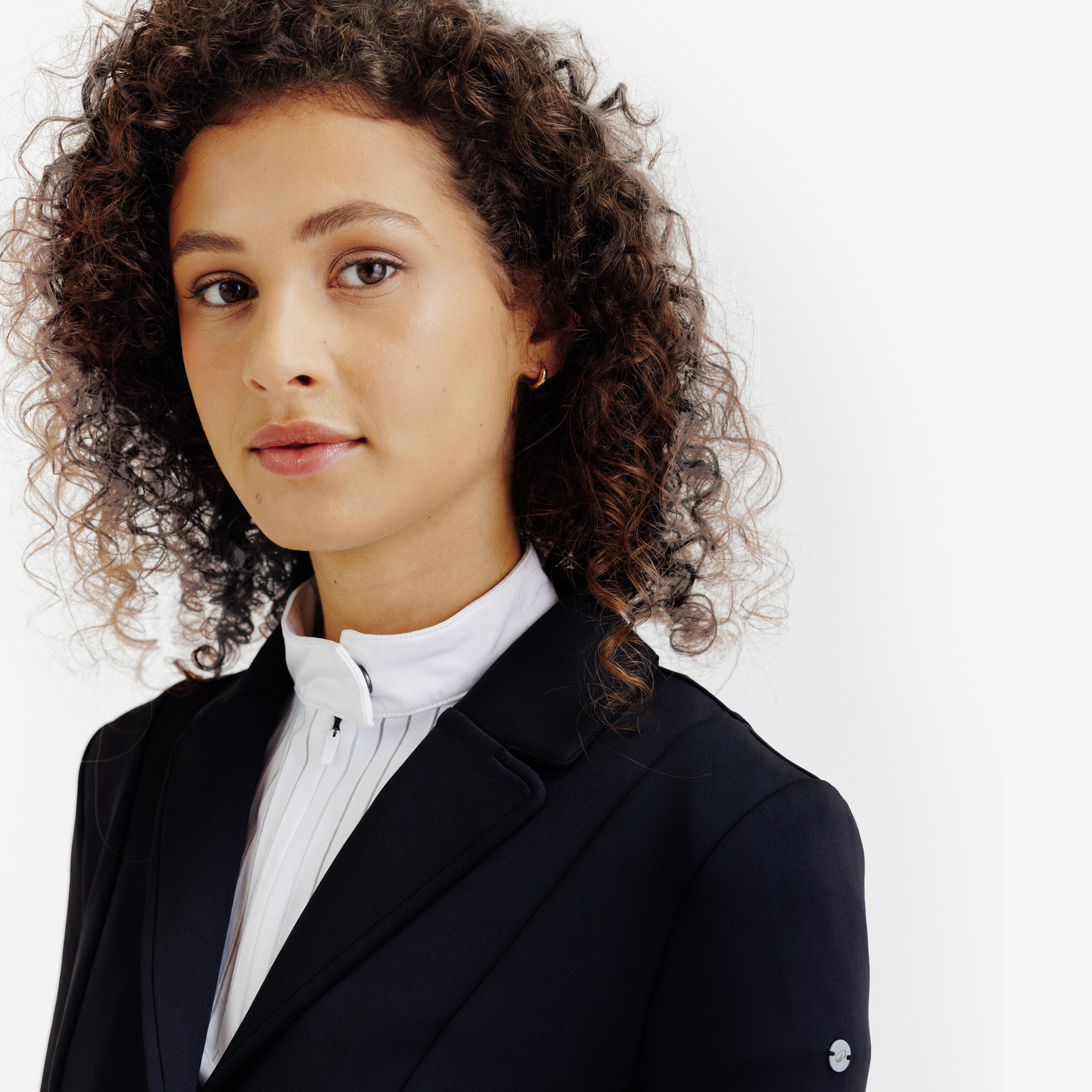 Veste de concours équitation femme - noir 3/8