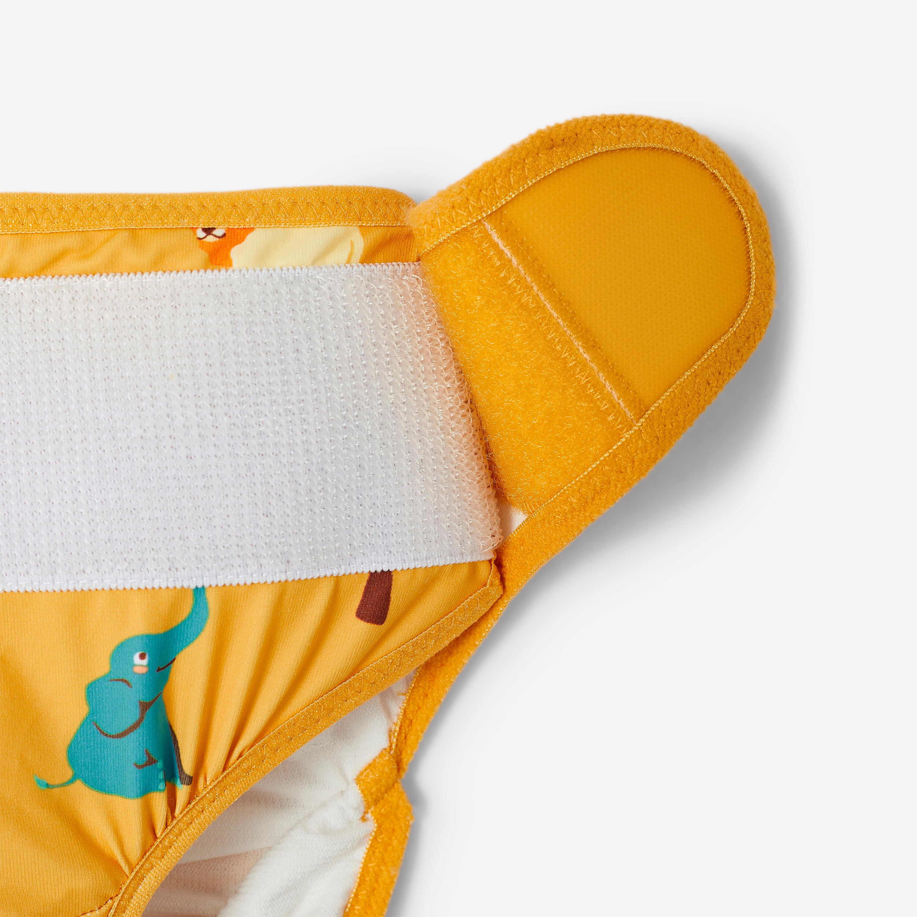 Waschbare Badewindel, wild gelb 8/10