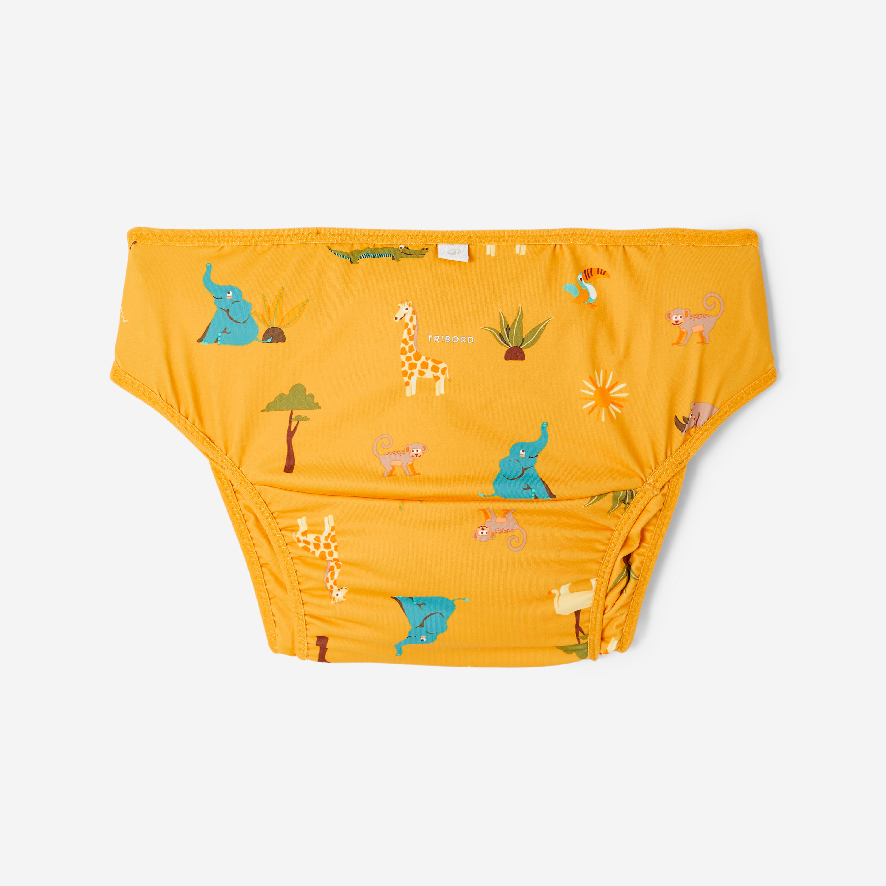 Waschbare Badewindel, wild gelb 7/10