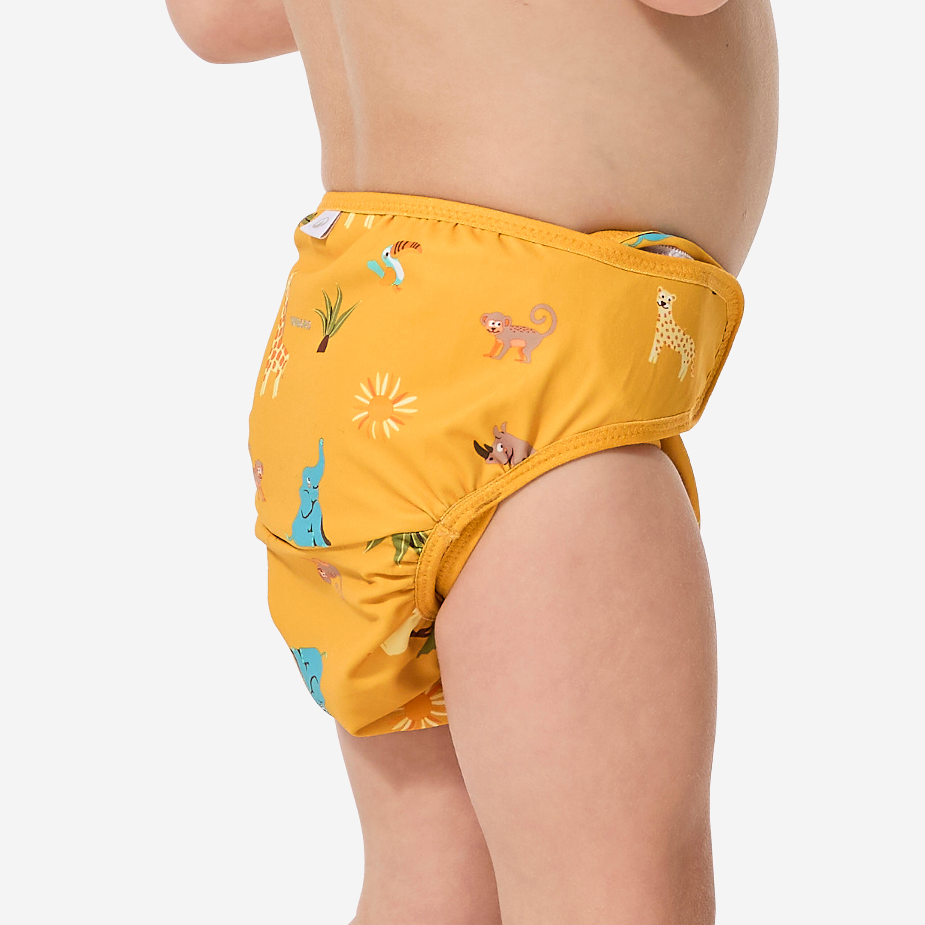 Waschbare Badewindel, wild gelb 4/10