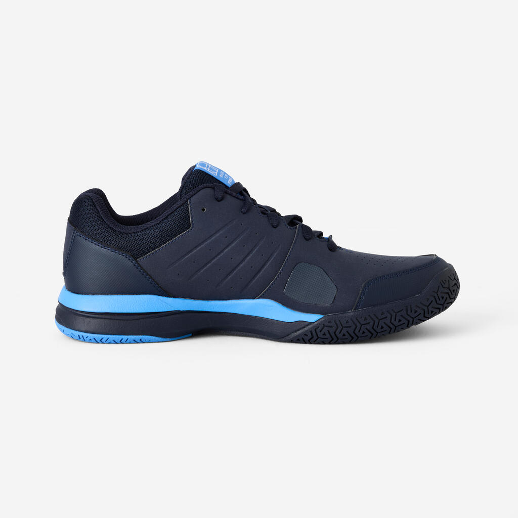 CHAUSSURES DE TENNIS HOMME TS500 BLEUE BLANC GLACIER MULTI COURT