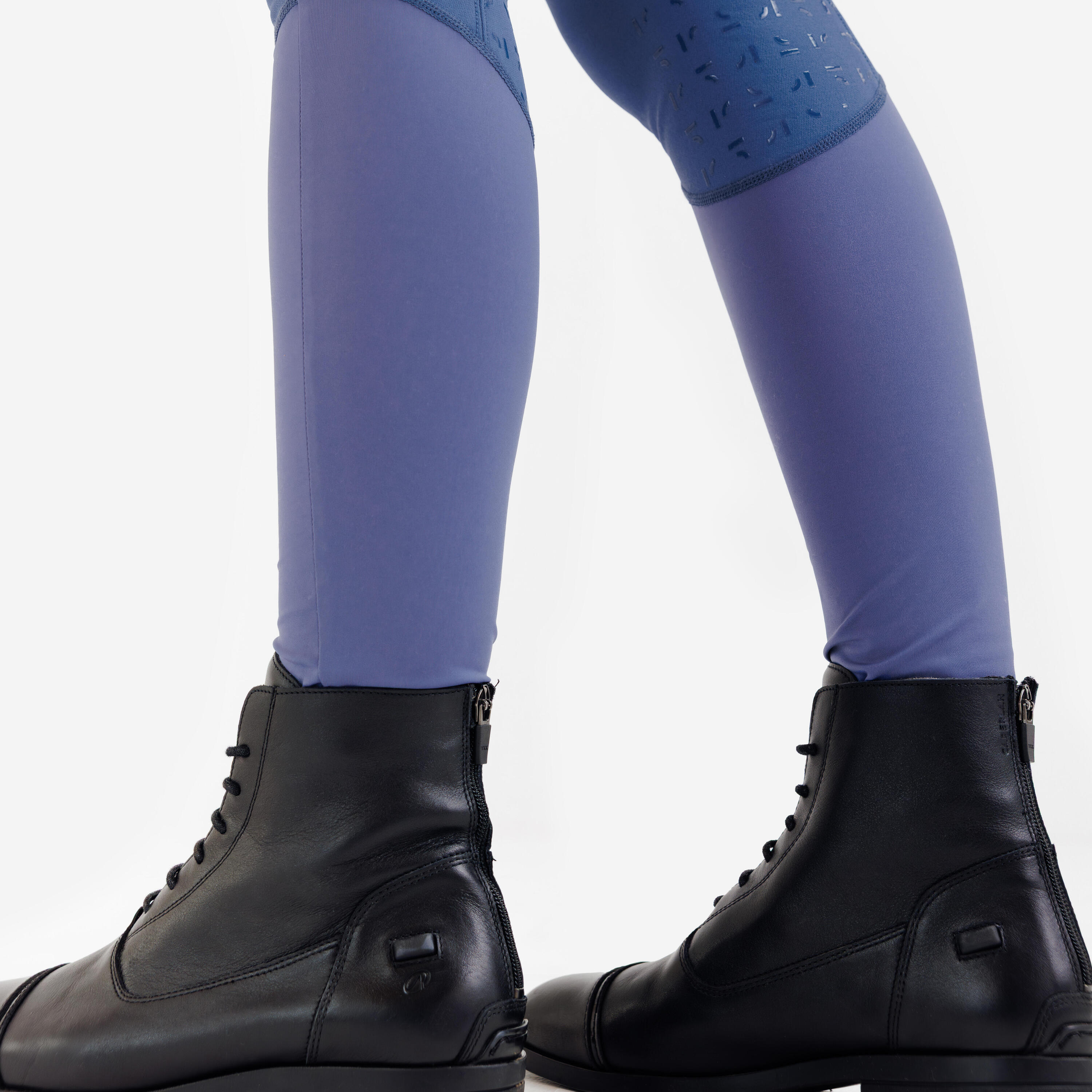 Pantalon équitation full grip femme - 900 bleu comète 8/13