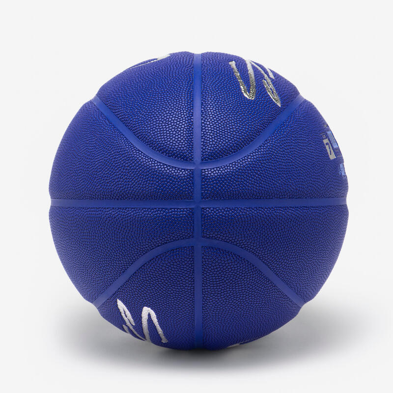 Minge de baschet mărimea 7 - GRIP MATCH BT500X semnătură SARR albastru