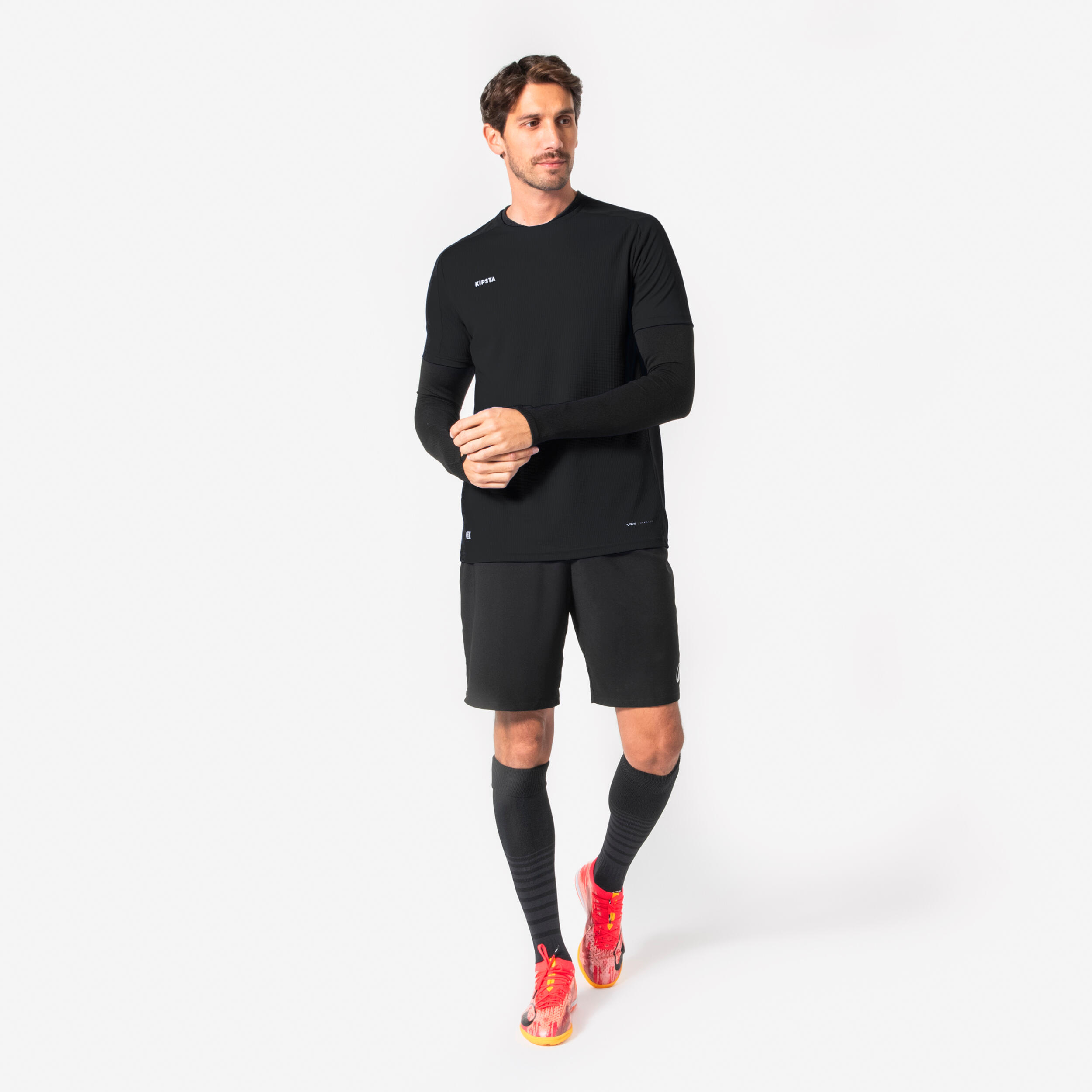 Maglia termica calcio adulto KEEPDRY nera 13/32