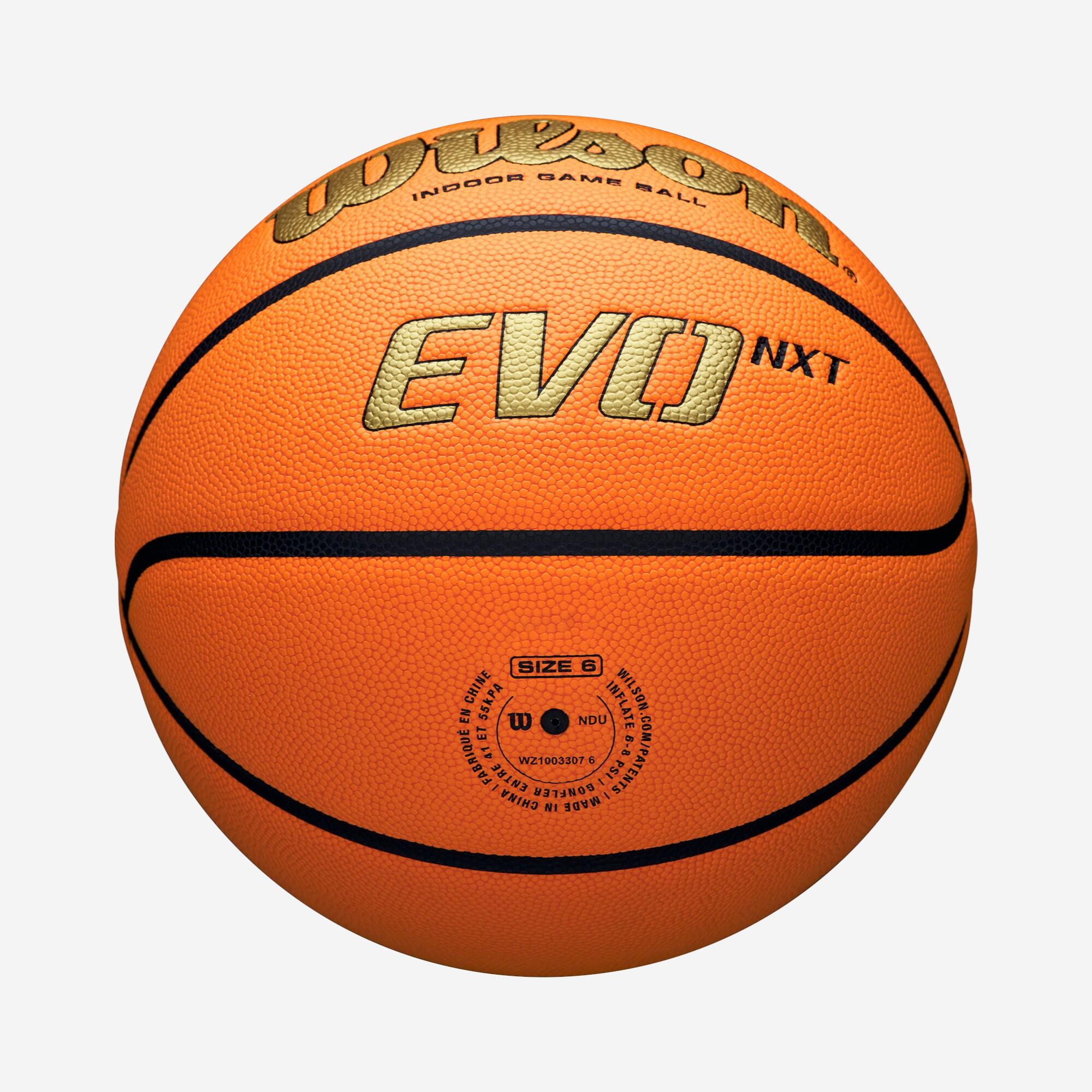 Pallone basket Wilson NCAA EVO NXT taglia 7 oro 5/7