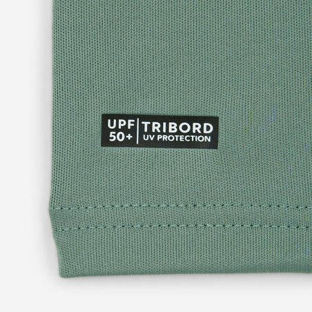 Футболка дитяча 100 для серфінгу з УФ-захистом хакі