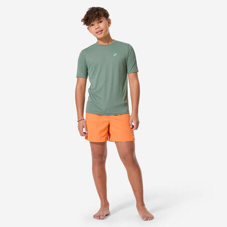 Футболка дитяча 100 для серфінгу з УФ-захистом хакі