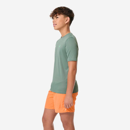 Футболка дитяча 100 для серфінгу з УФ-захистом хакі