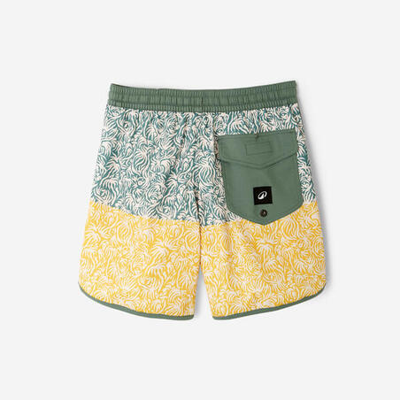 Шорти дитячі 500 Florastripe для серфінгу хакі