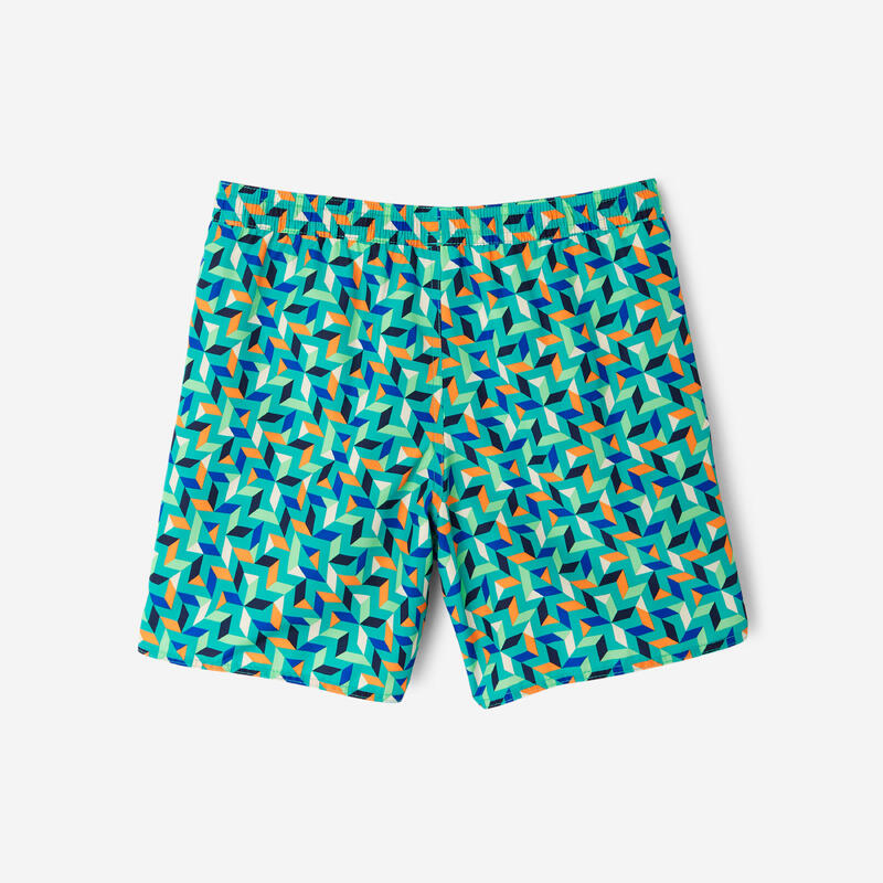 Șort de baie surf 100 Geokani Verde Copii