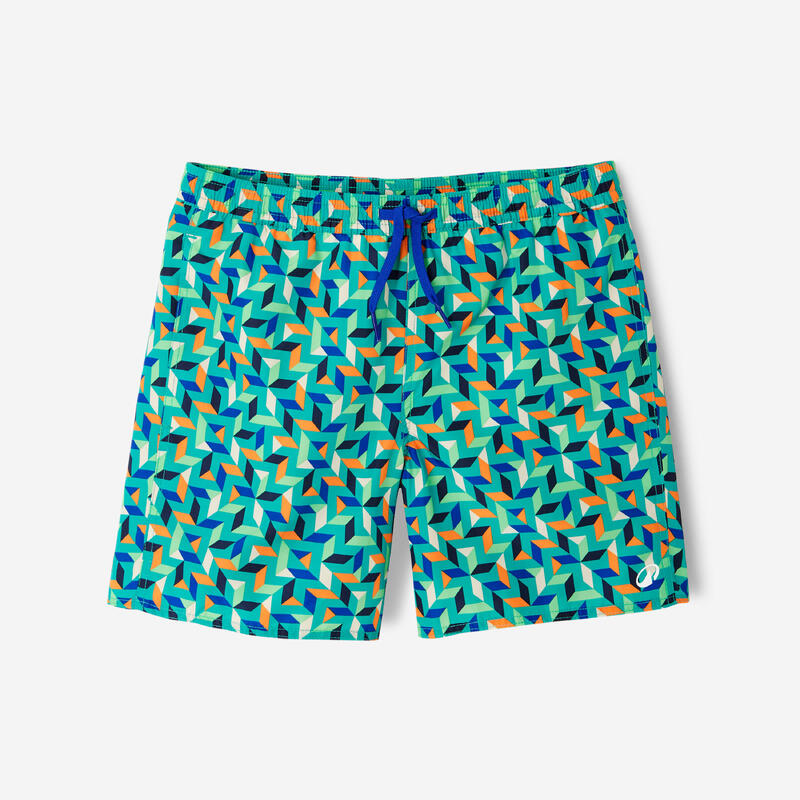 Șort de baie surf 100 Geokani Verde Copii