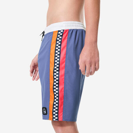 Шорти дитячі 900 Ckecklines для серфінгу сині