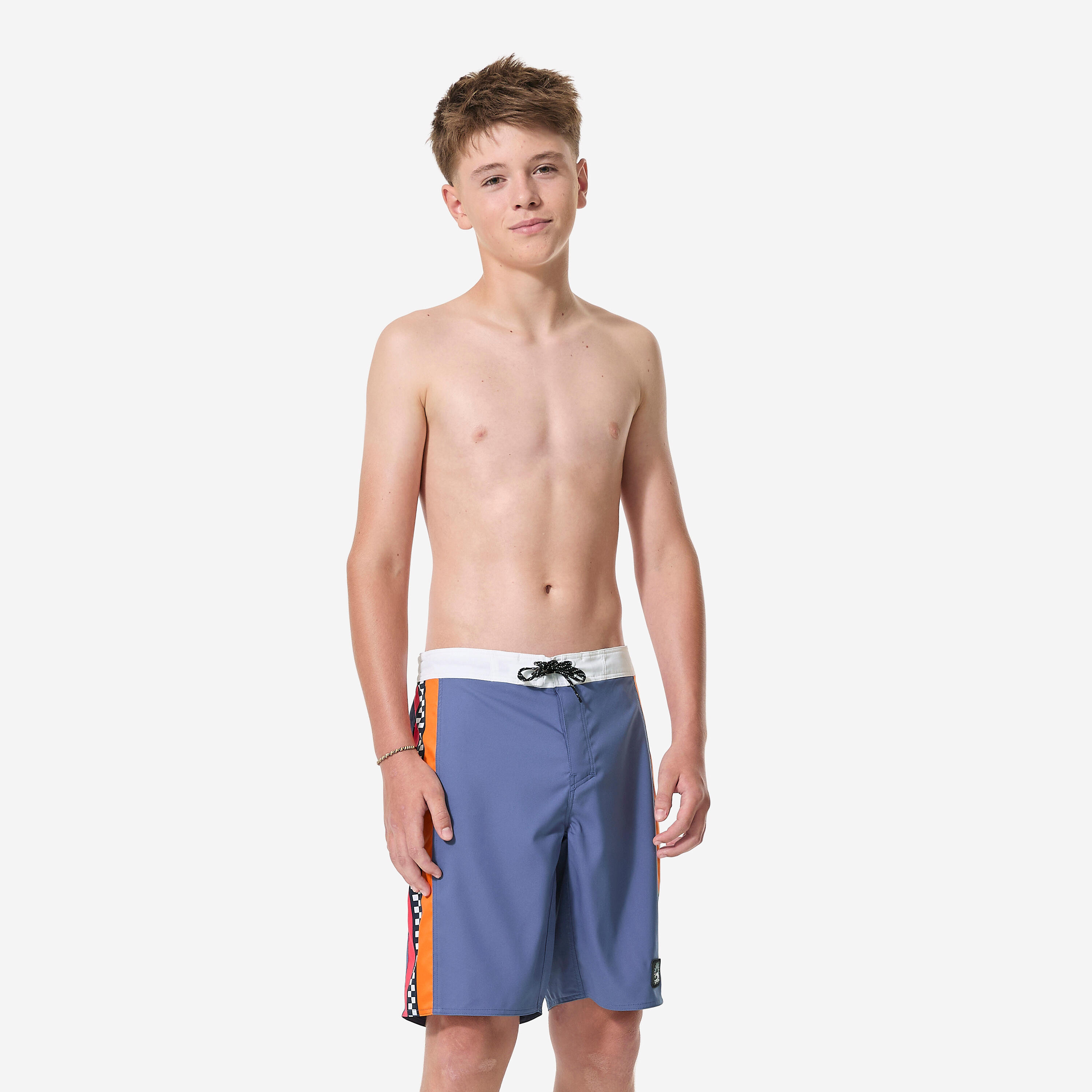 Bermudas Surf 900 Checklines Niños Azul 3/11