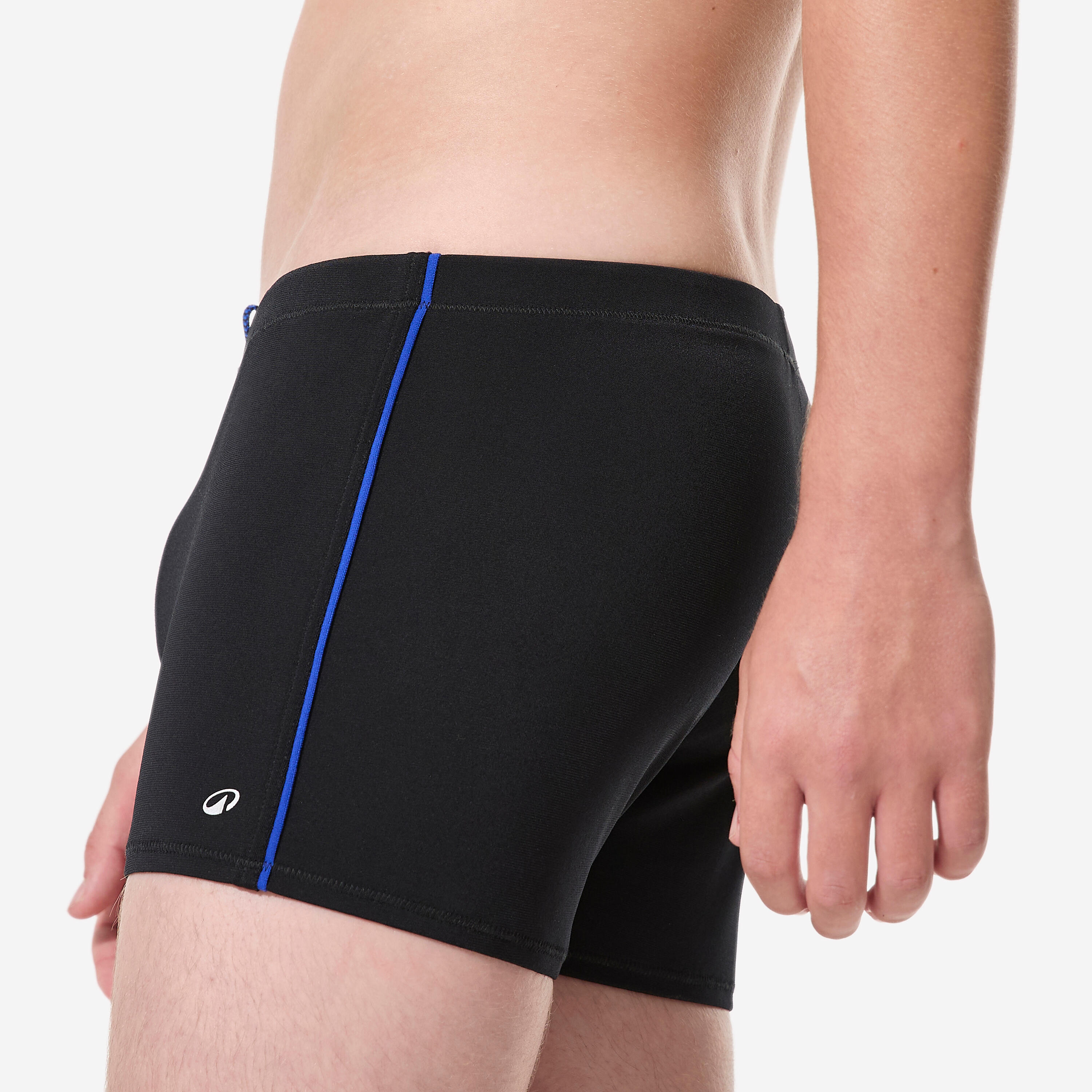 Boxer de bain natation Garçon ado, 100 Plus noir 5/10