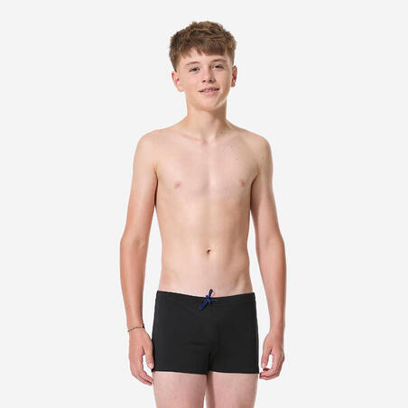 Плавки-боксери 100 Plus для хлопців для плавання чорні