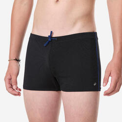 Boxer de bain natation Garçon ado, 100 Plus noir