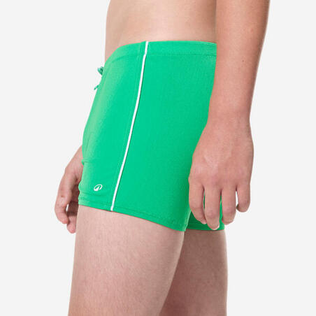 Плавки-боксери 100 Plus для хлопців для плавання зелені