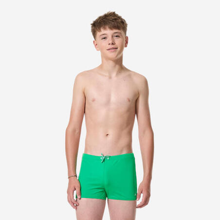 Плавки-боксери 100 Plus для хлопців для плавання зелені