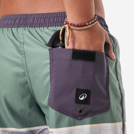 Шорти дитячі 500 Photopalm для серфінгу хакі