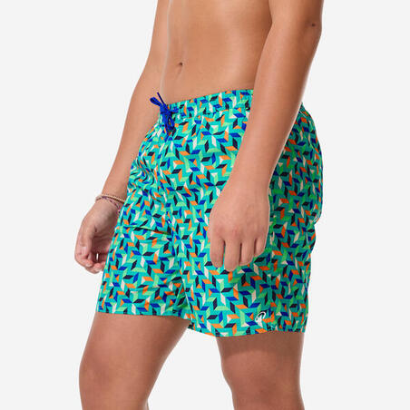 Шорти дитячі 100 Geokani для серфінгу зелені