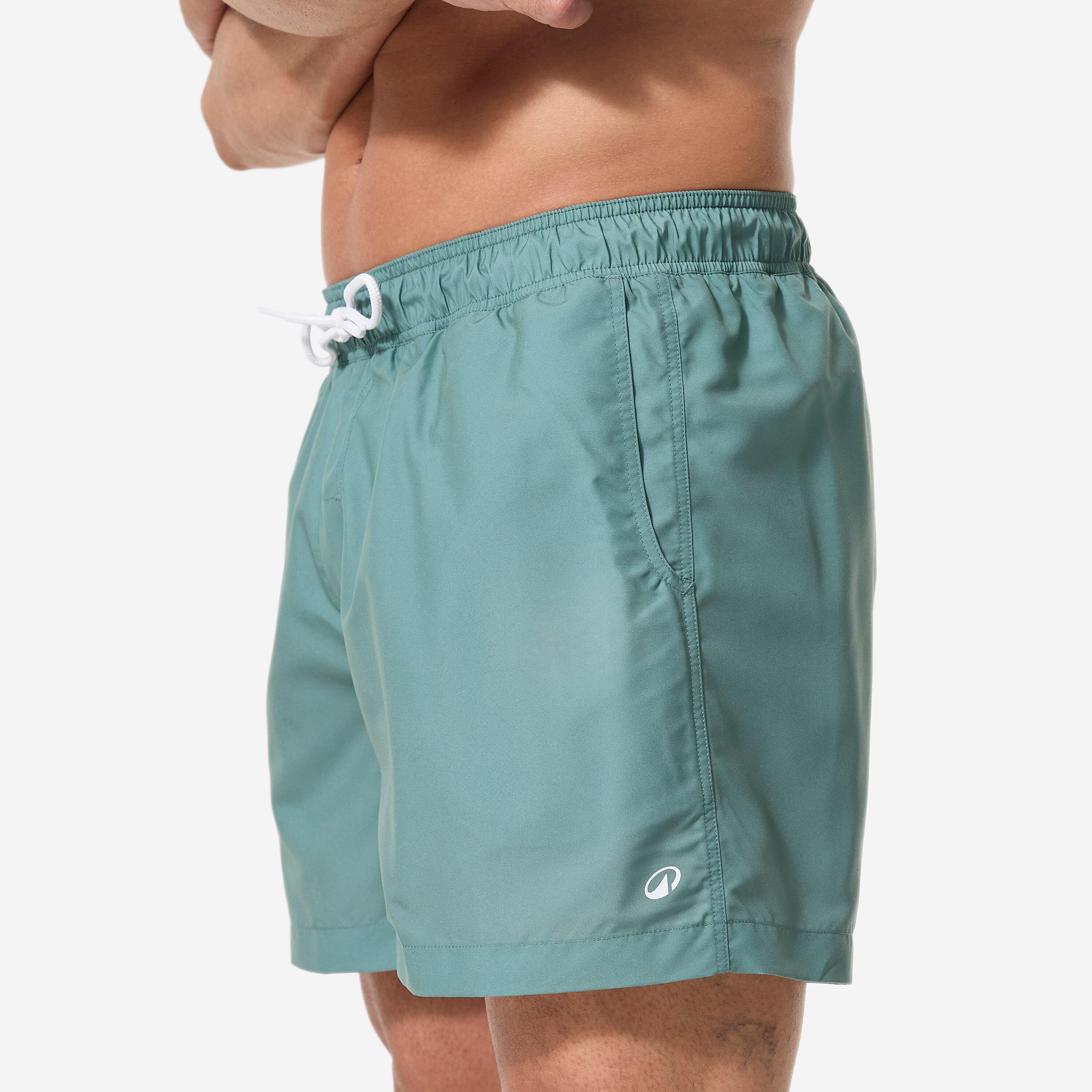 Boardshort surf short de bain court 15" homme, 100 Rad vert 11/19