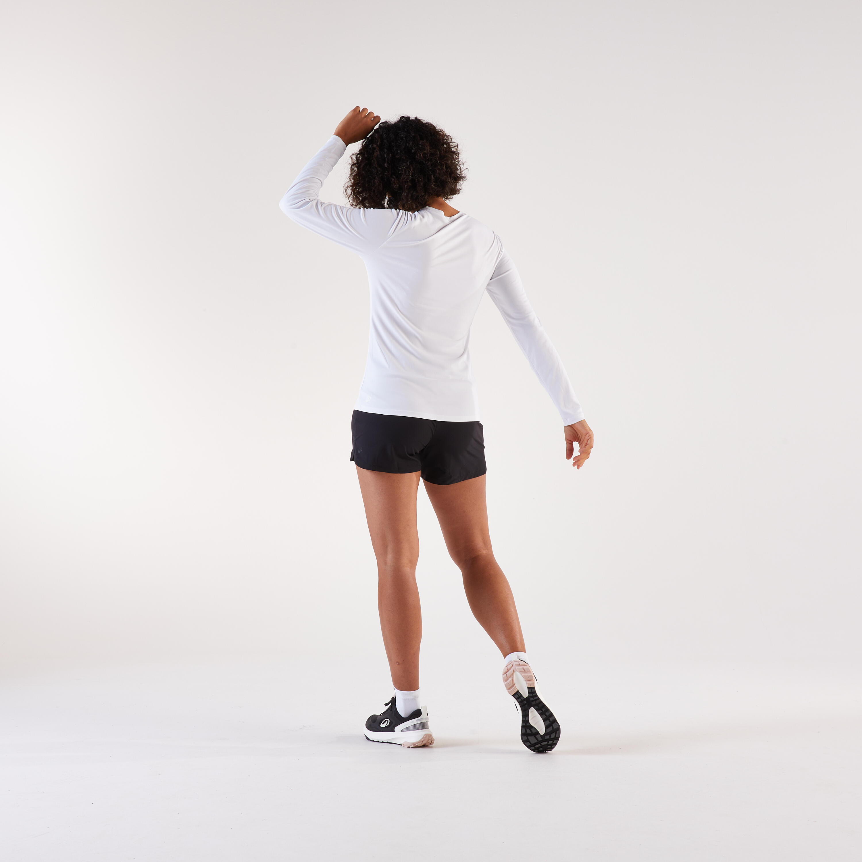 Playera Manga Larga Running Mujer - Sun Protect - Blanco 11/23
