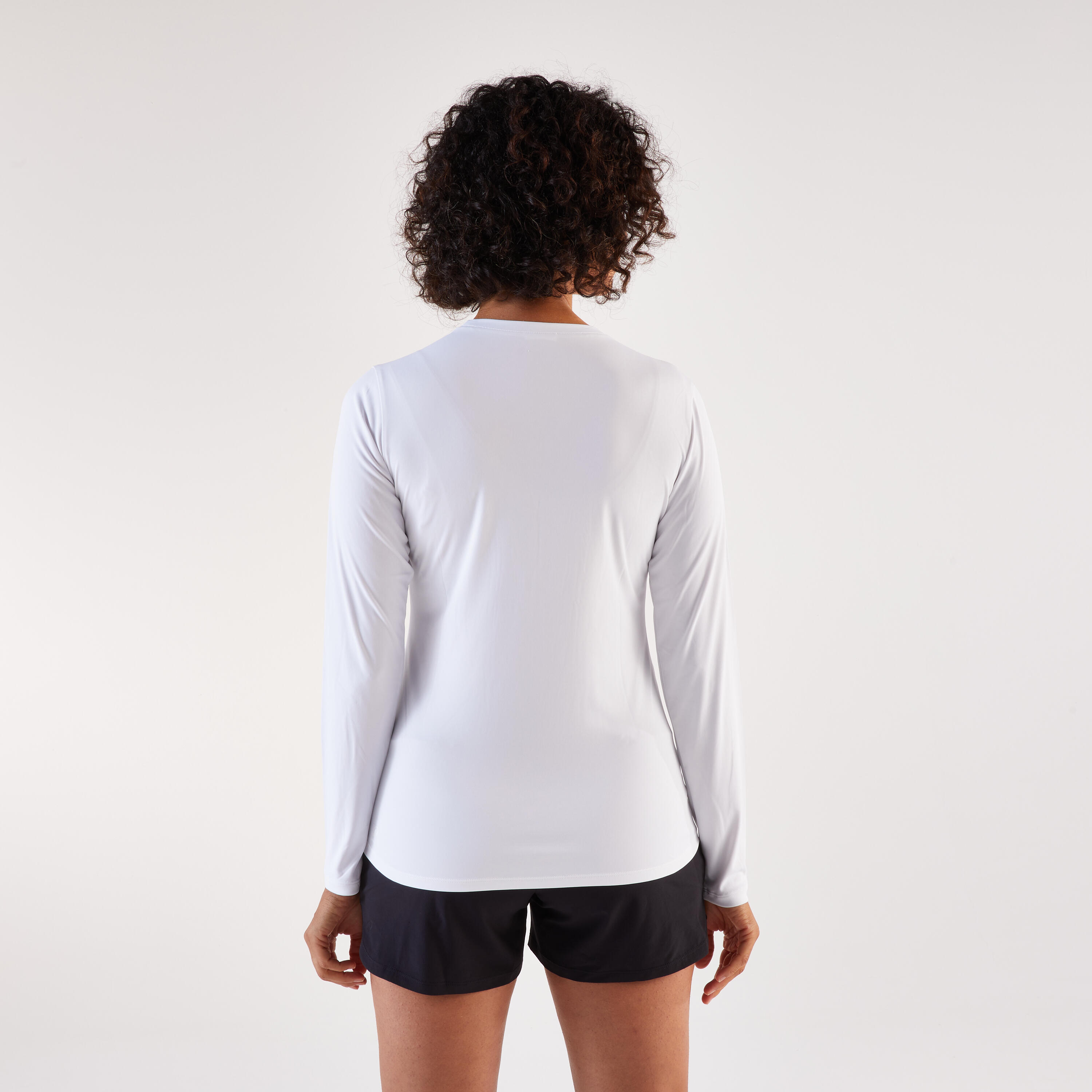 Segunda vida - Camiseta Manga Larga Running mujer - Sun Protect Blanco 2/7