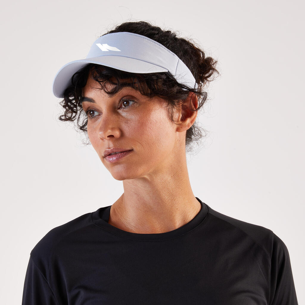 Adult Running Visor Kiprun V2-Grey