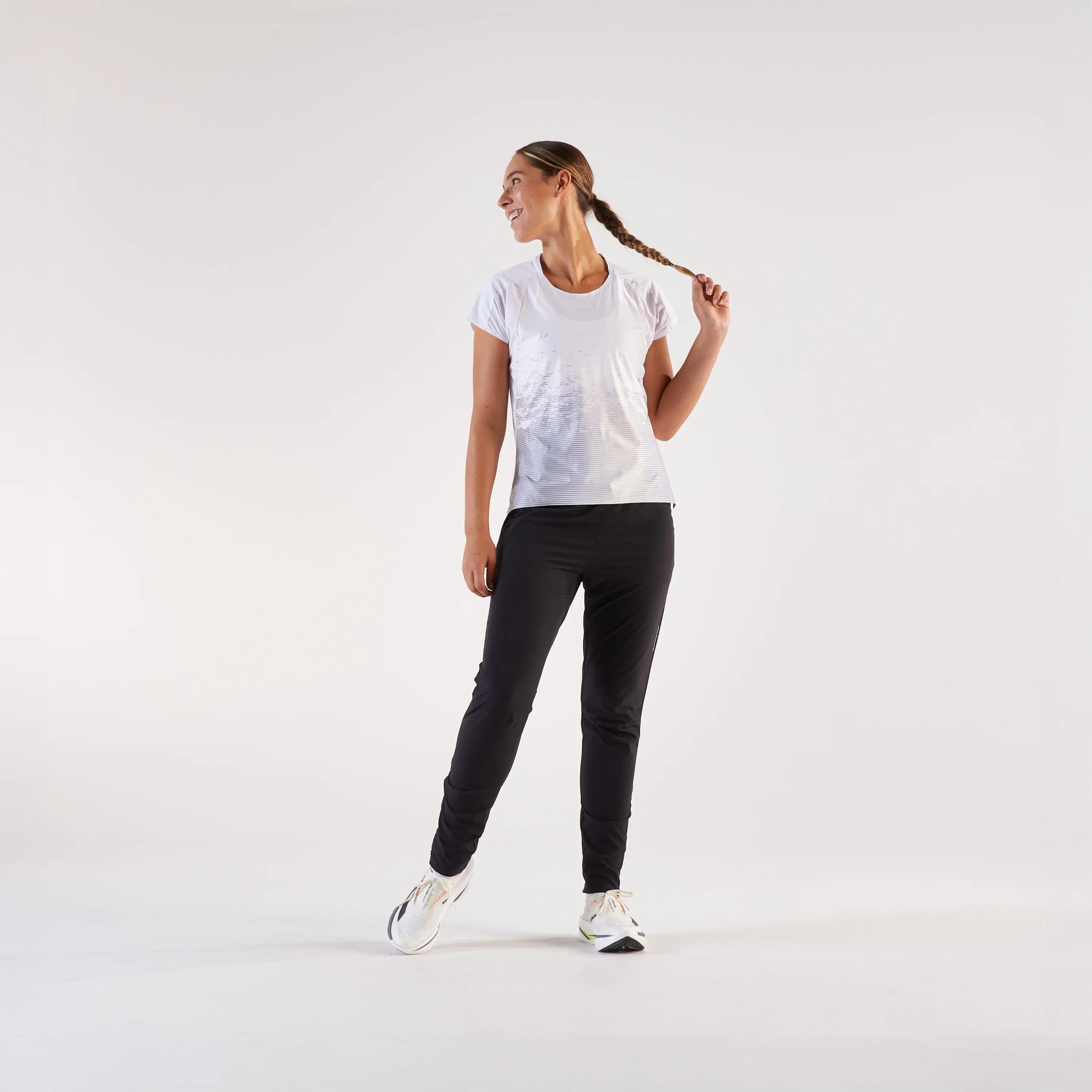 Pantalon de trening Alergare pe asfalt Kiprun Light Croială Fit Negru Damă 3/11