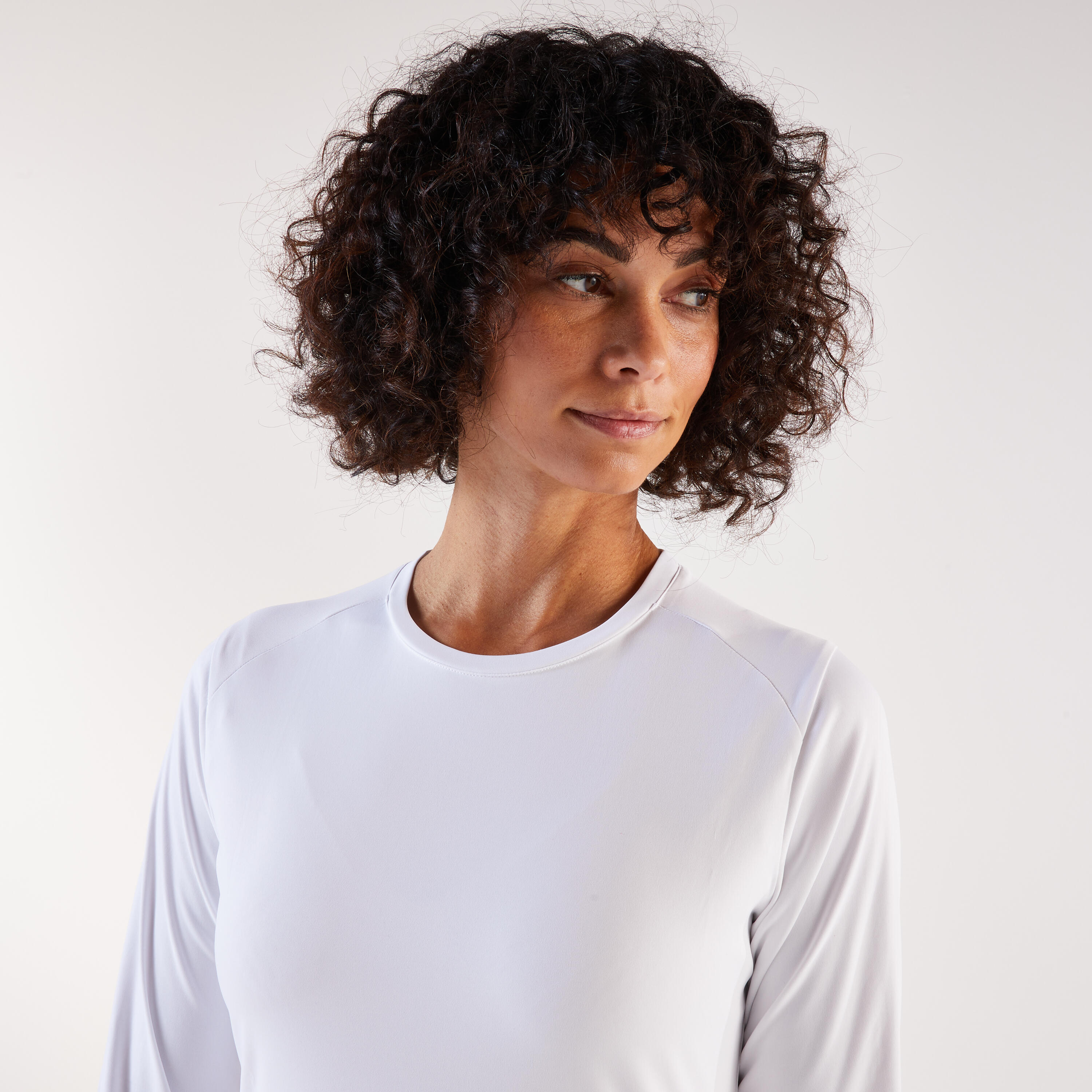 Segunda vida - Camiseta Manga Larga Running mujer - Sun Protect Blanco 3/7