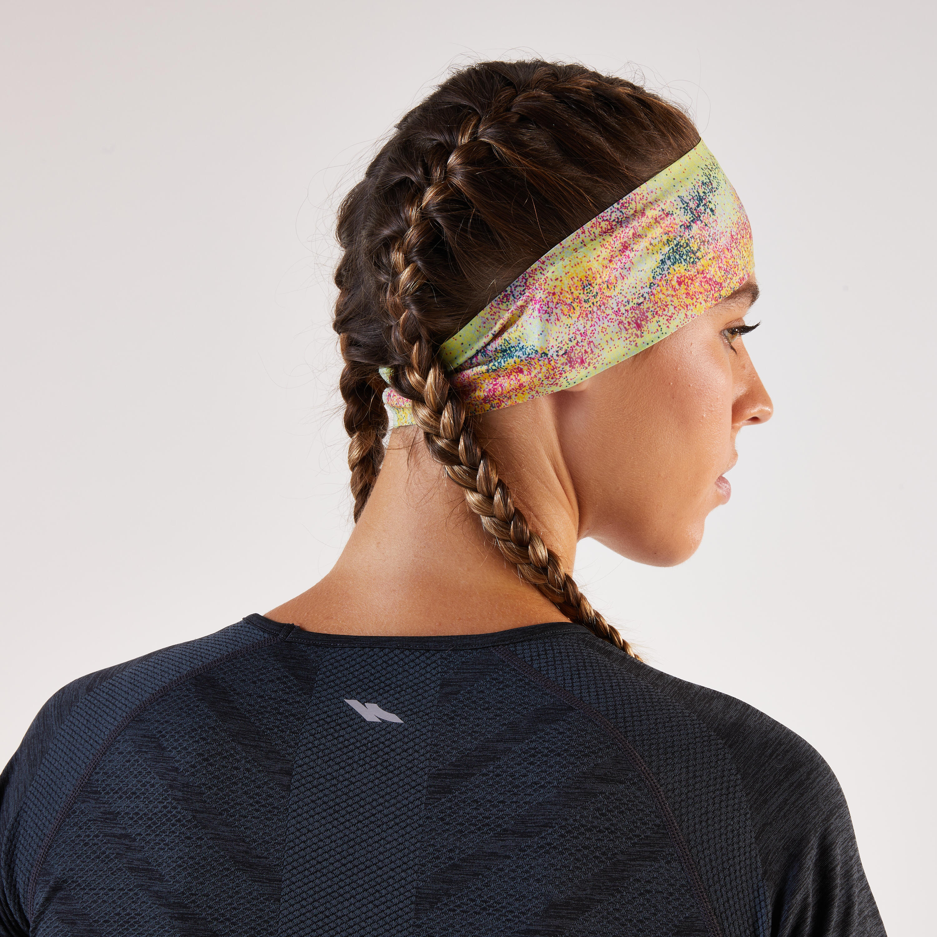 Bandeau running v2 Homme Femme, Kiprun Jaune 2/7