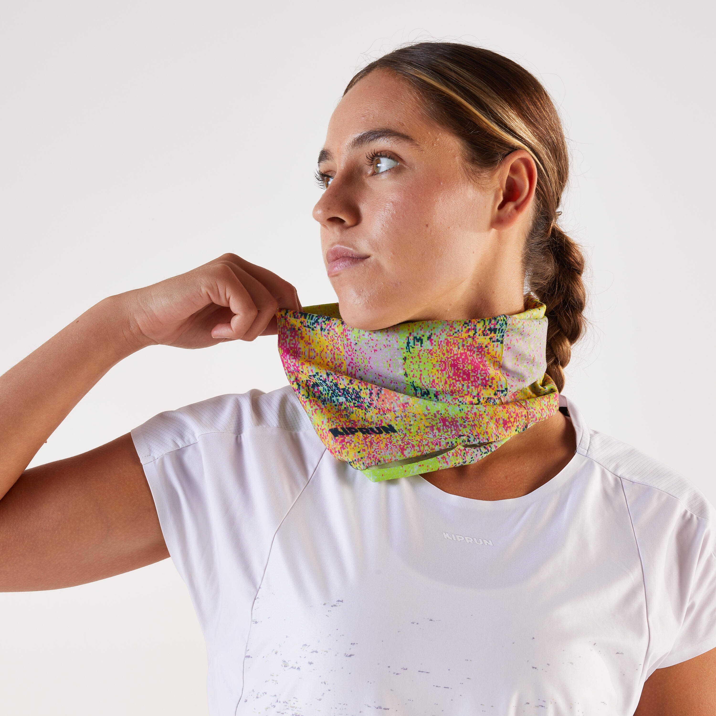 KIPRUN Unisex running neck warmer/multi-purpose headband - Black -  2