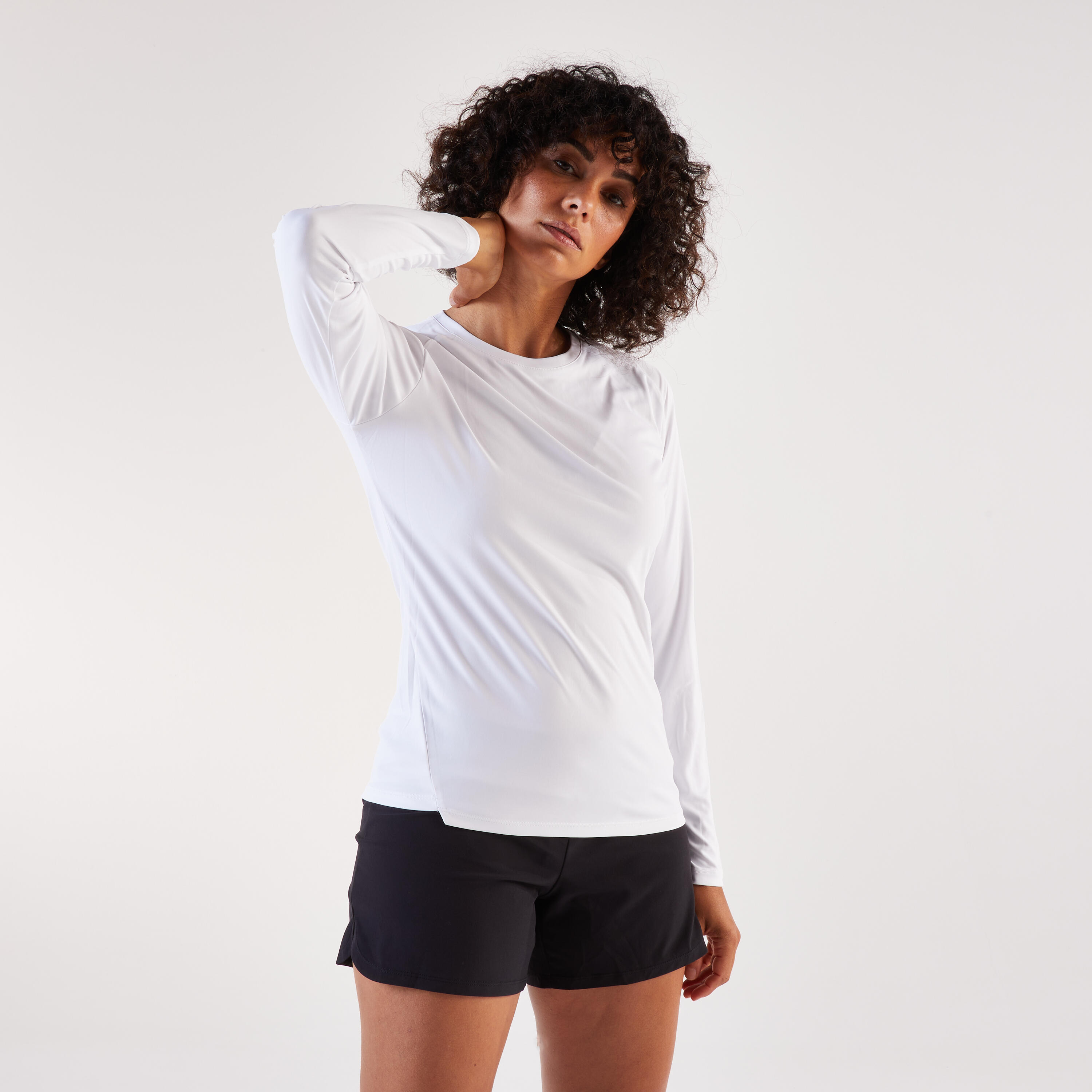Playera Manga Larga Running Mujer - Sun Protect - Blanco 13/23