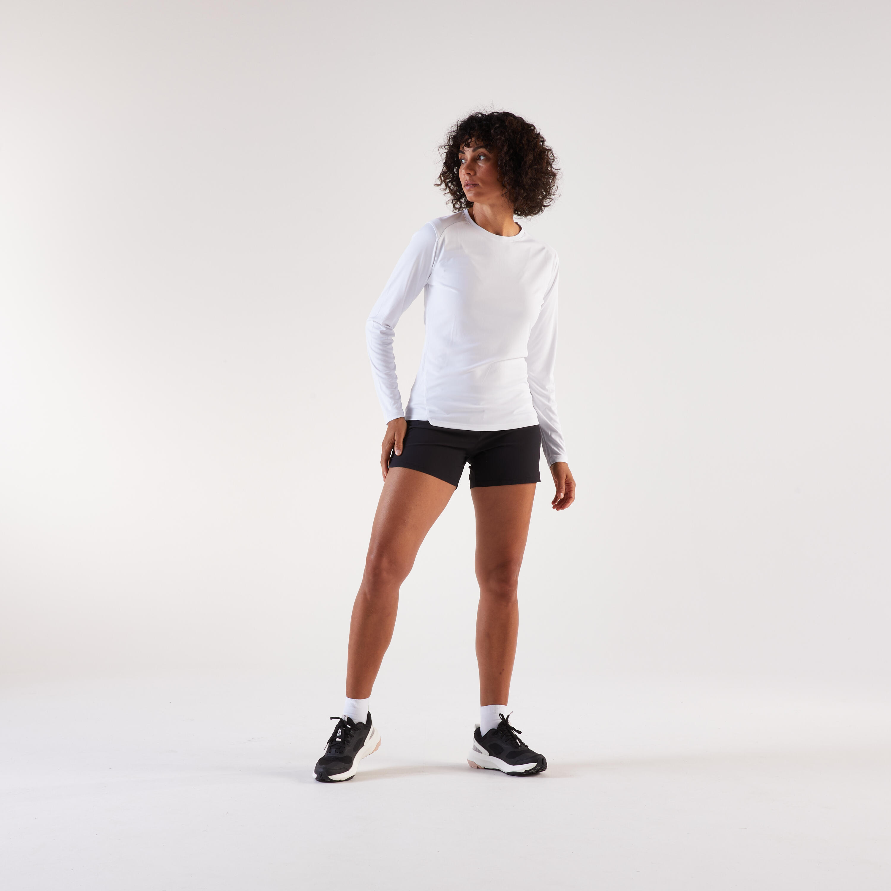 Segunda vida - Camiseta Manga Larga Running mujer - Sun Protect Blanco 5/7