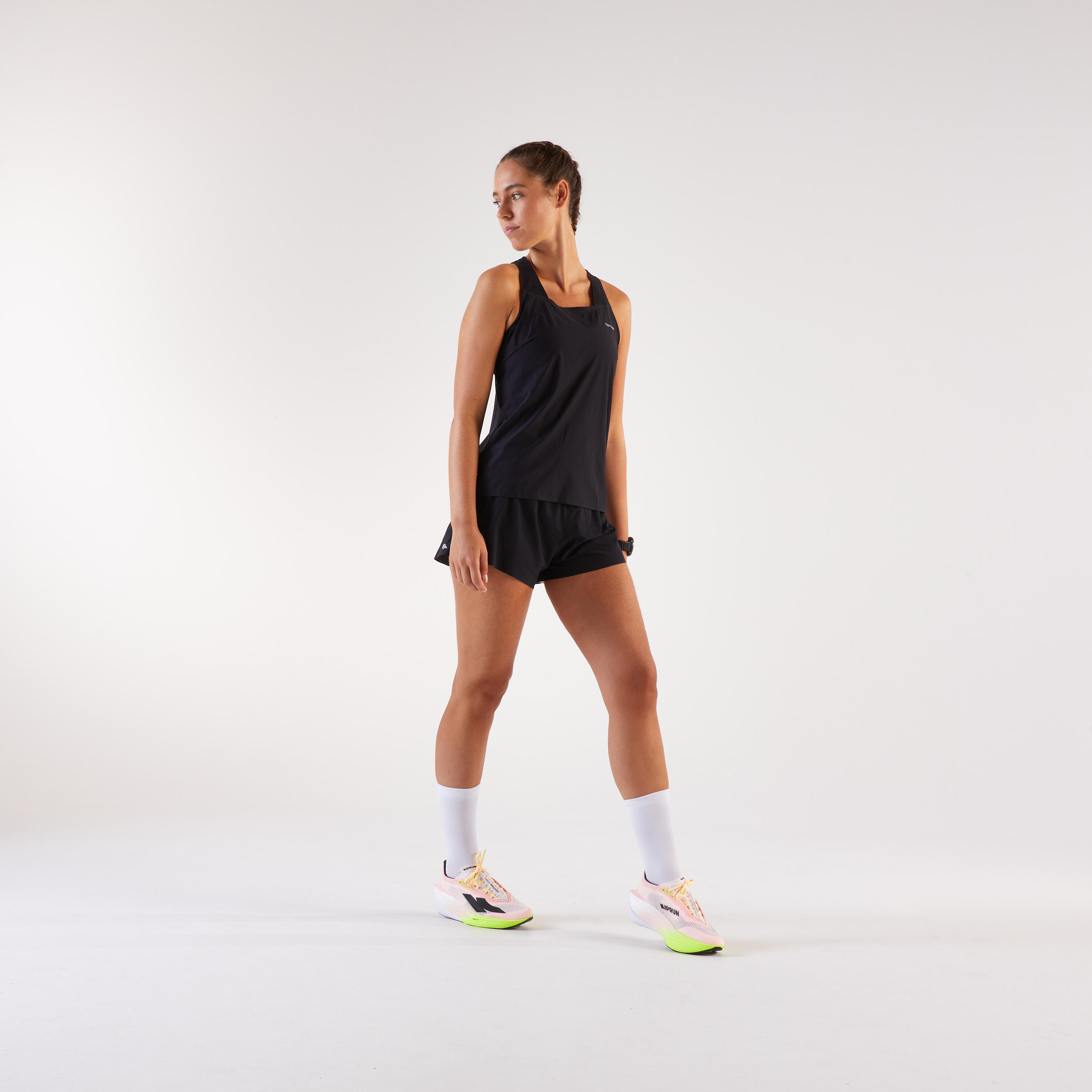 Canotta running donna RUN LIGHT 900 nera 7/8