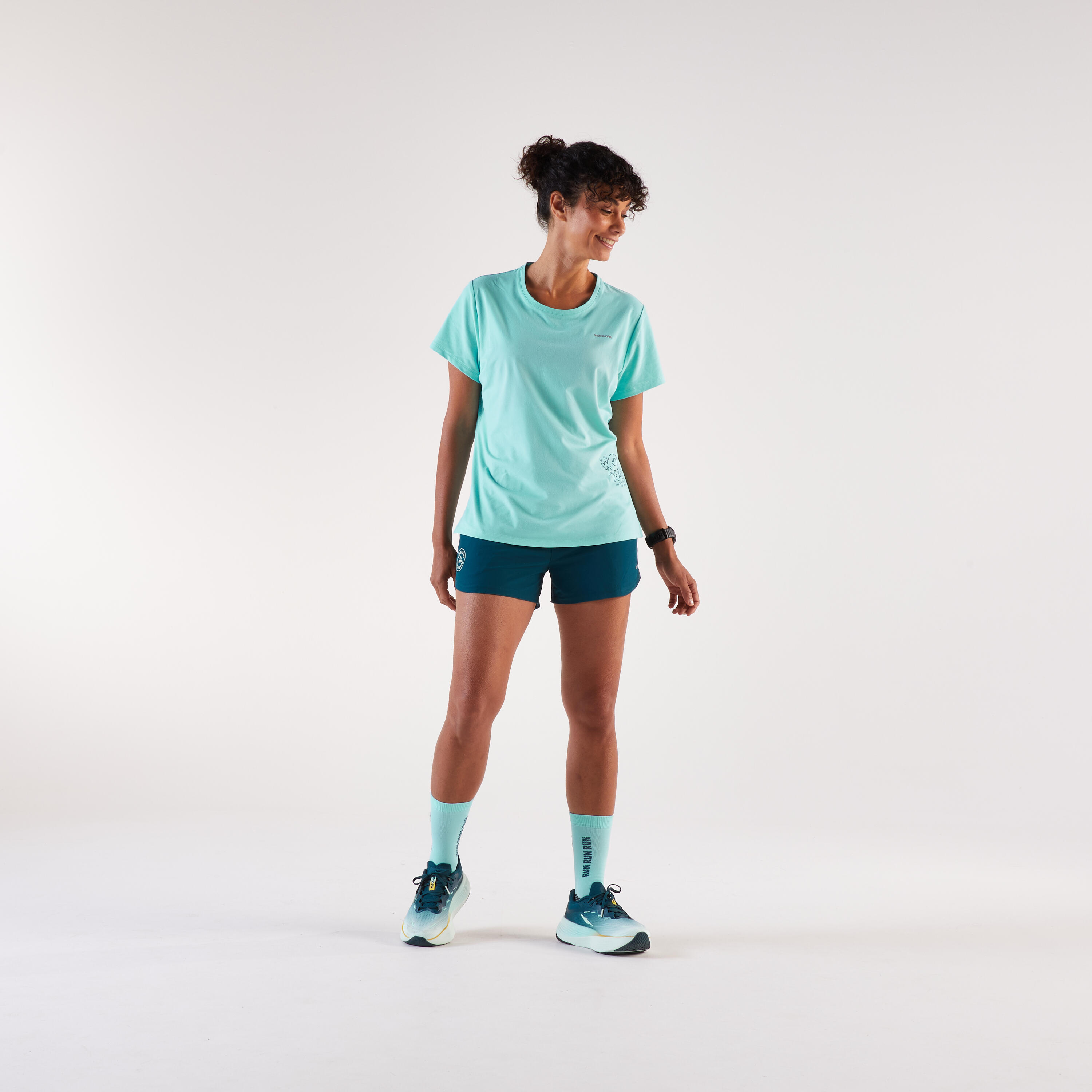 Short de course respirant femme, Run 500 Dry 2/10