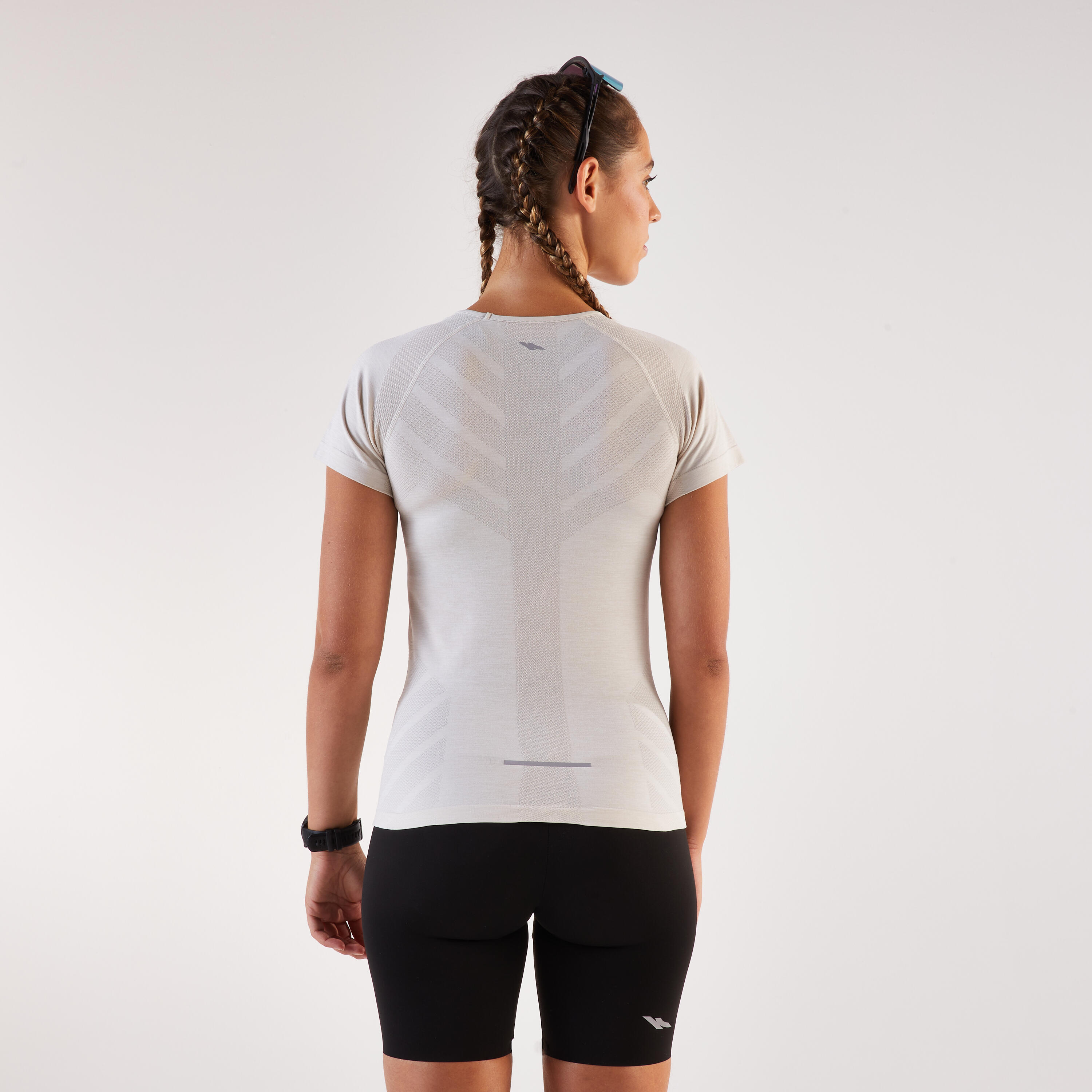 T-shirt de course sans coutures femme, Run 500 Confort 6/16