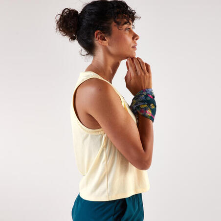 Пов'язка на голову Kiprun X Functions для бігу синя/рожева