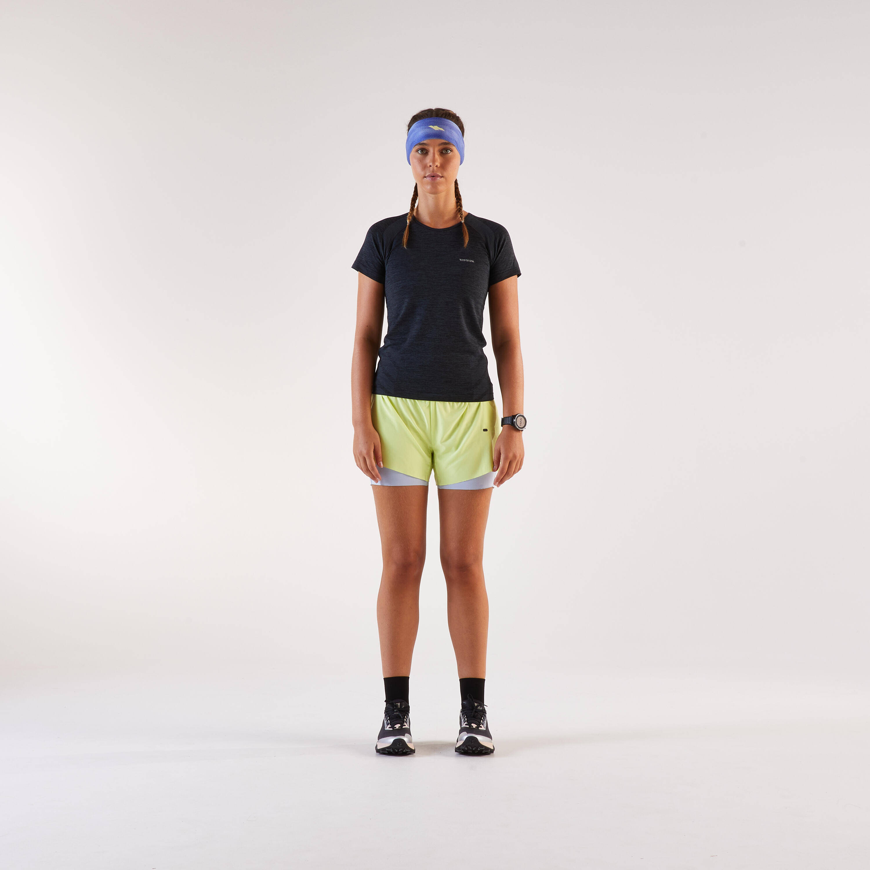 Men's and Women's Running Headband v2, Kiprun Yellow -  5